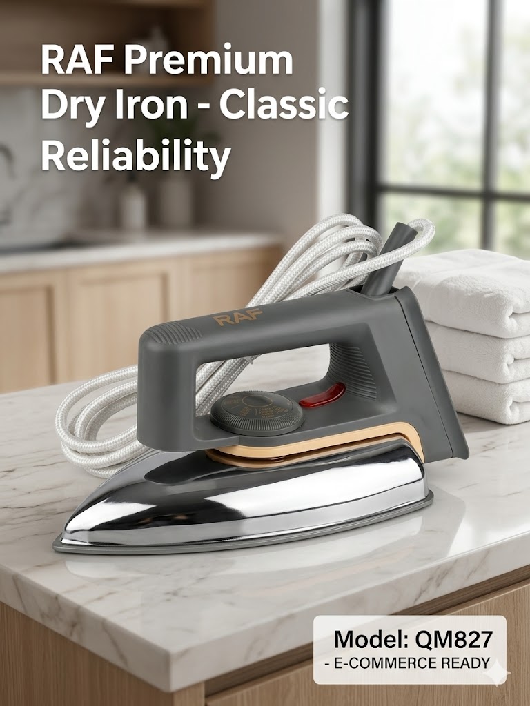 Iron Dry Light weight iron RAF Premium Quality Dry iron