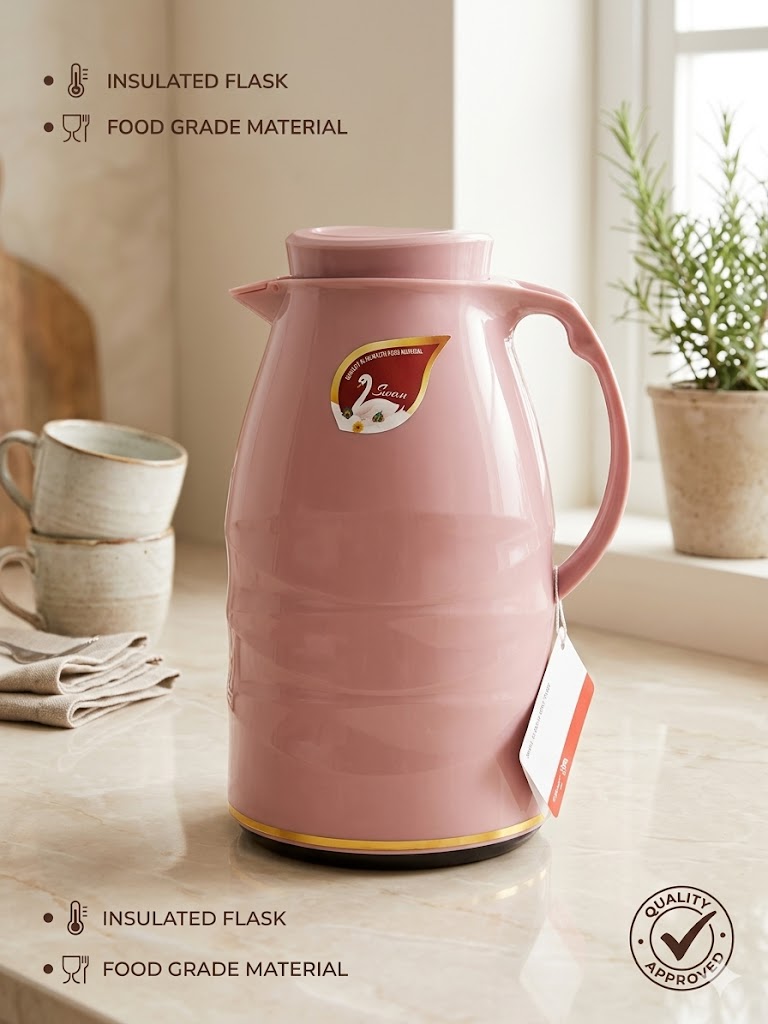 Velora Pink Insulated Serving Flask| Thermos
