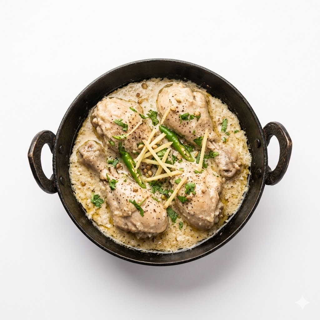 Chicken White Karahi Full