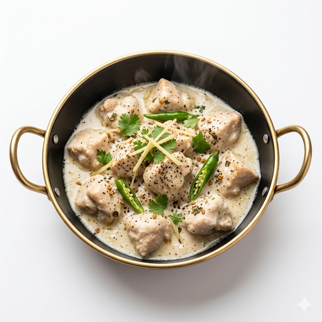 Chicken White Karahi Half