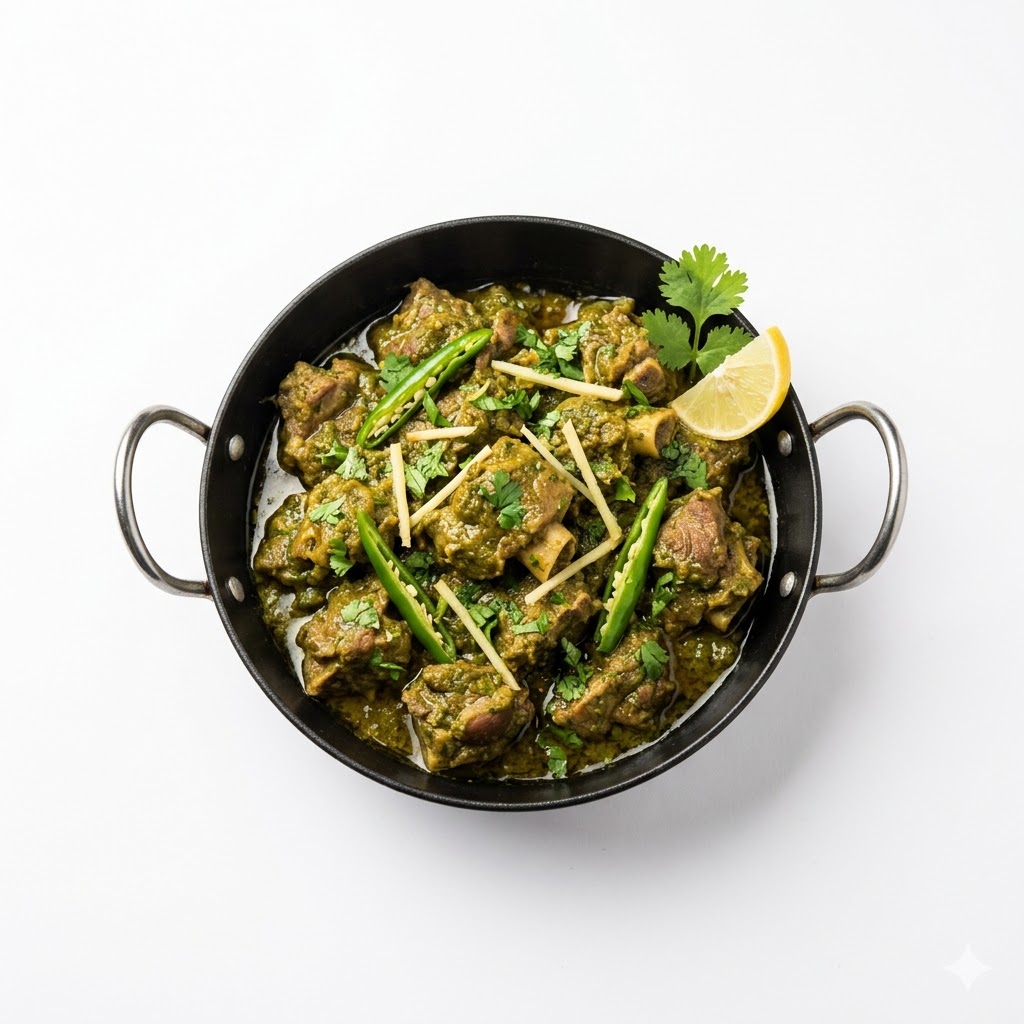 Dumba Green Karahi Half