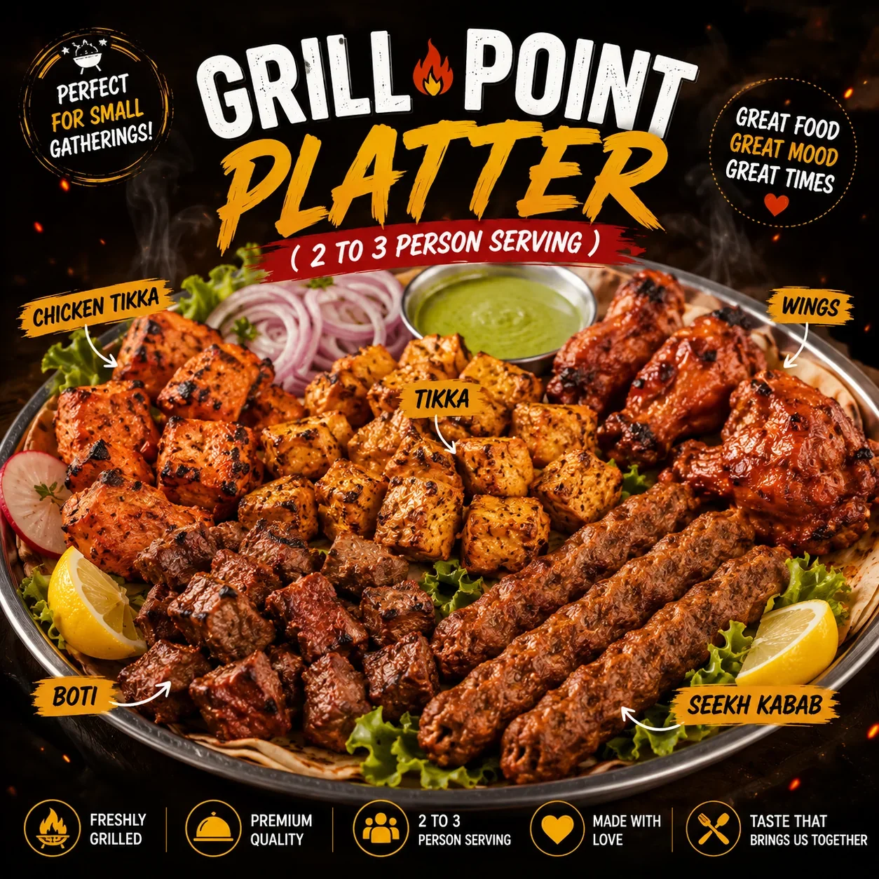 Grill Point Platter (2-3 Person Serving)