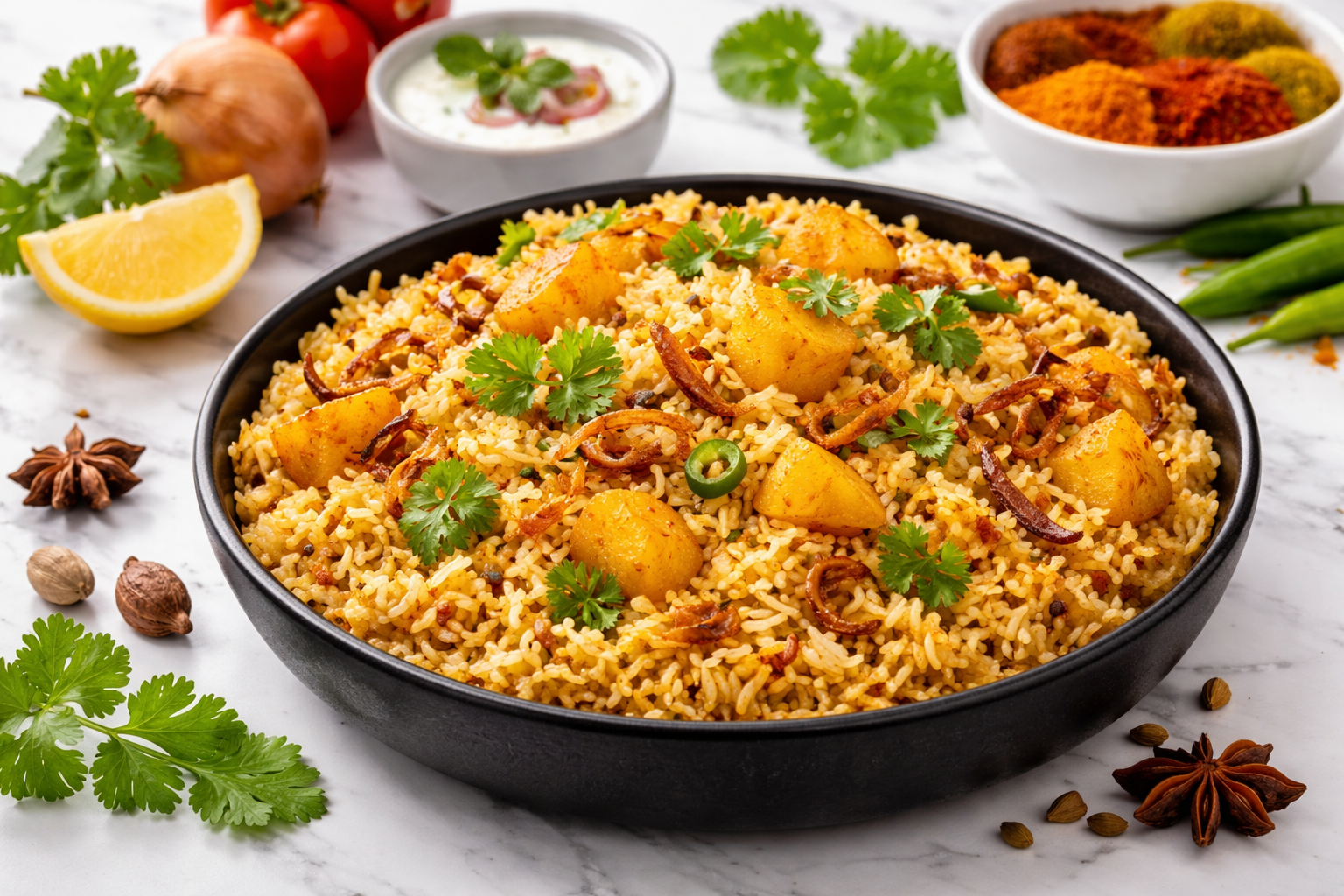 Aalu Biryani