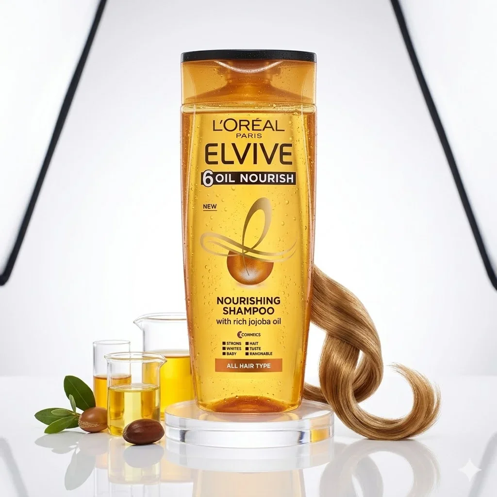 L'Oreal Paris Elvive 6 Oil Nourish Shampoo 360 Ml - For Dull & Dry Hair