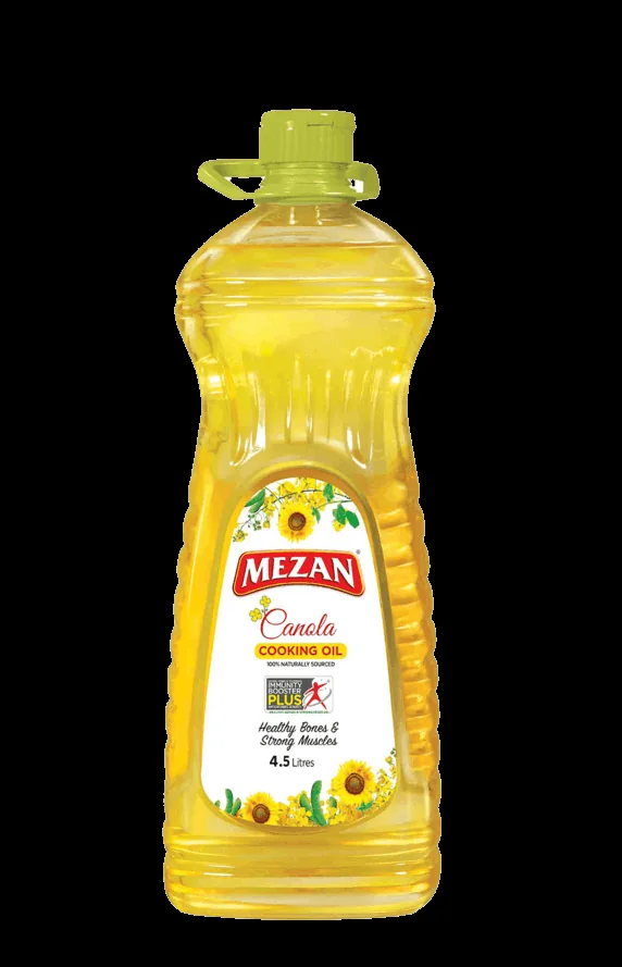 Mezan Canola Cooking Oil Bottle, 4.5 Liter