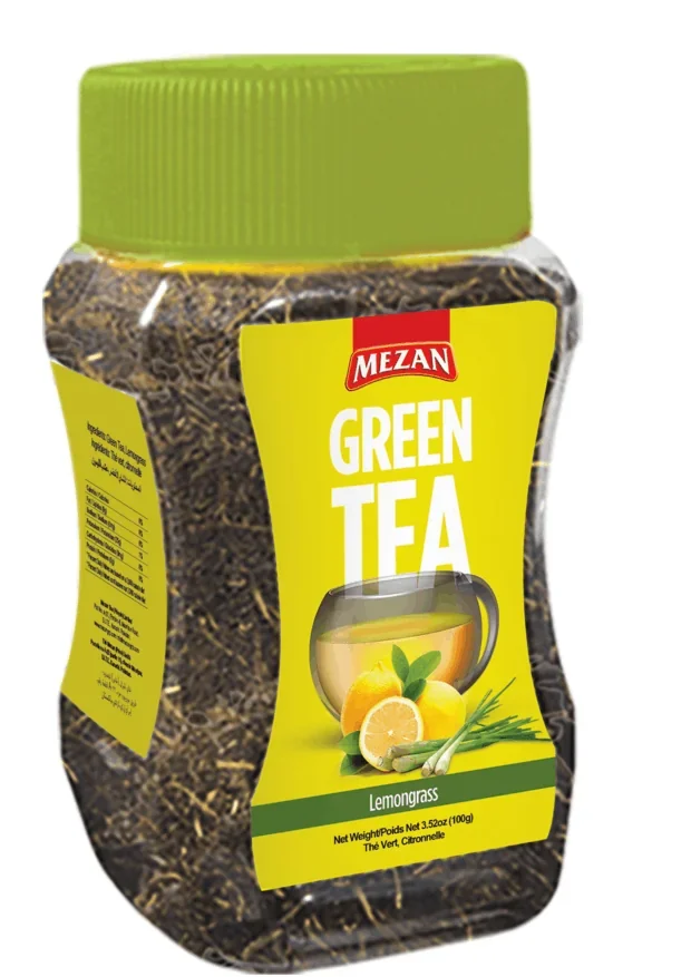 Meezan Green Tea Lemongrass Bottle 100g