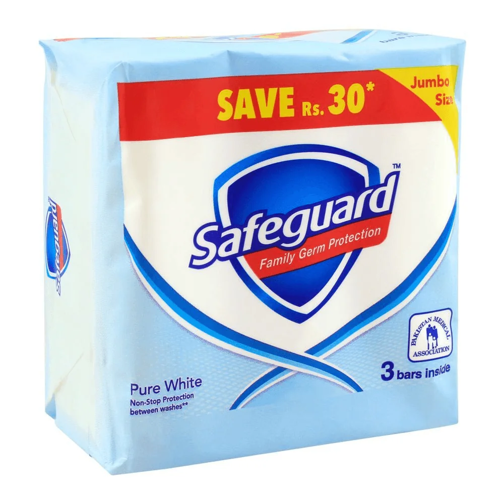 Safeguard Pure White Trio Pack Save Rs. 15