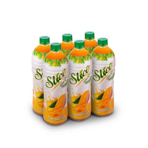 Slice Mango Juice 1 Liter Bottle, 6 Pieces
