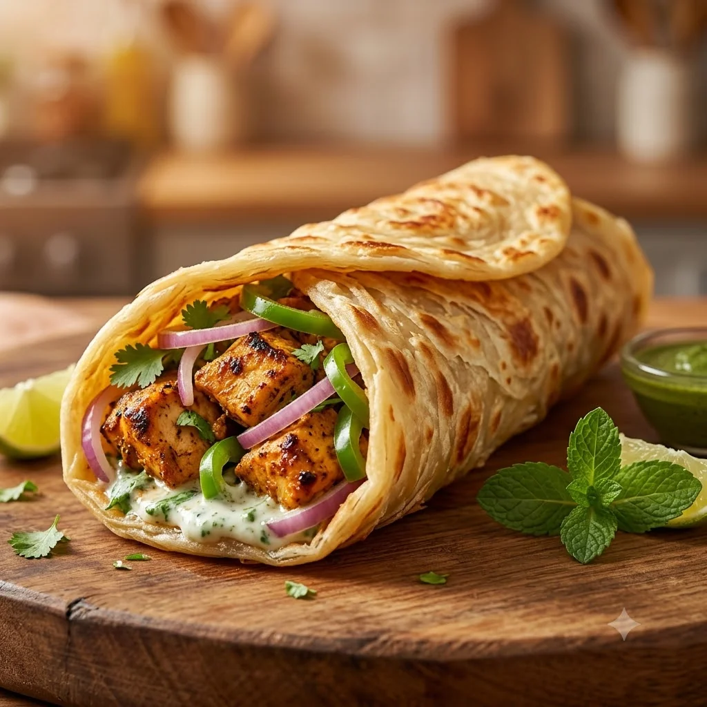 Chicken Roll Paratha