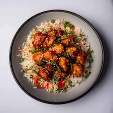Chicken Manchurian With Rice