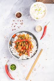 Szechuan Chicken With Rice