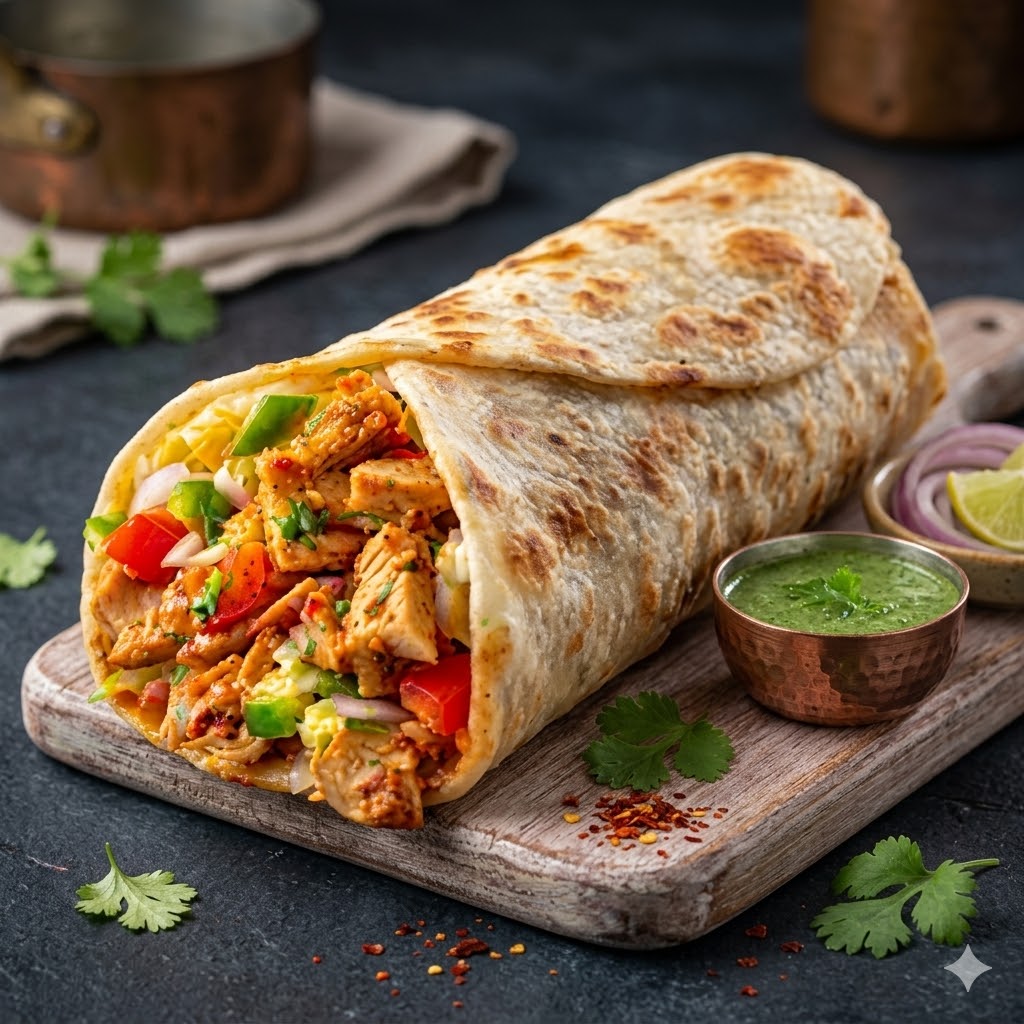 Chicken Roll Paratha