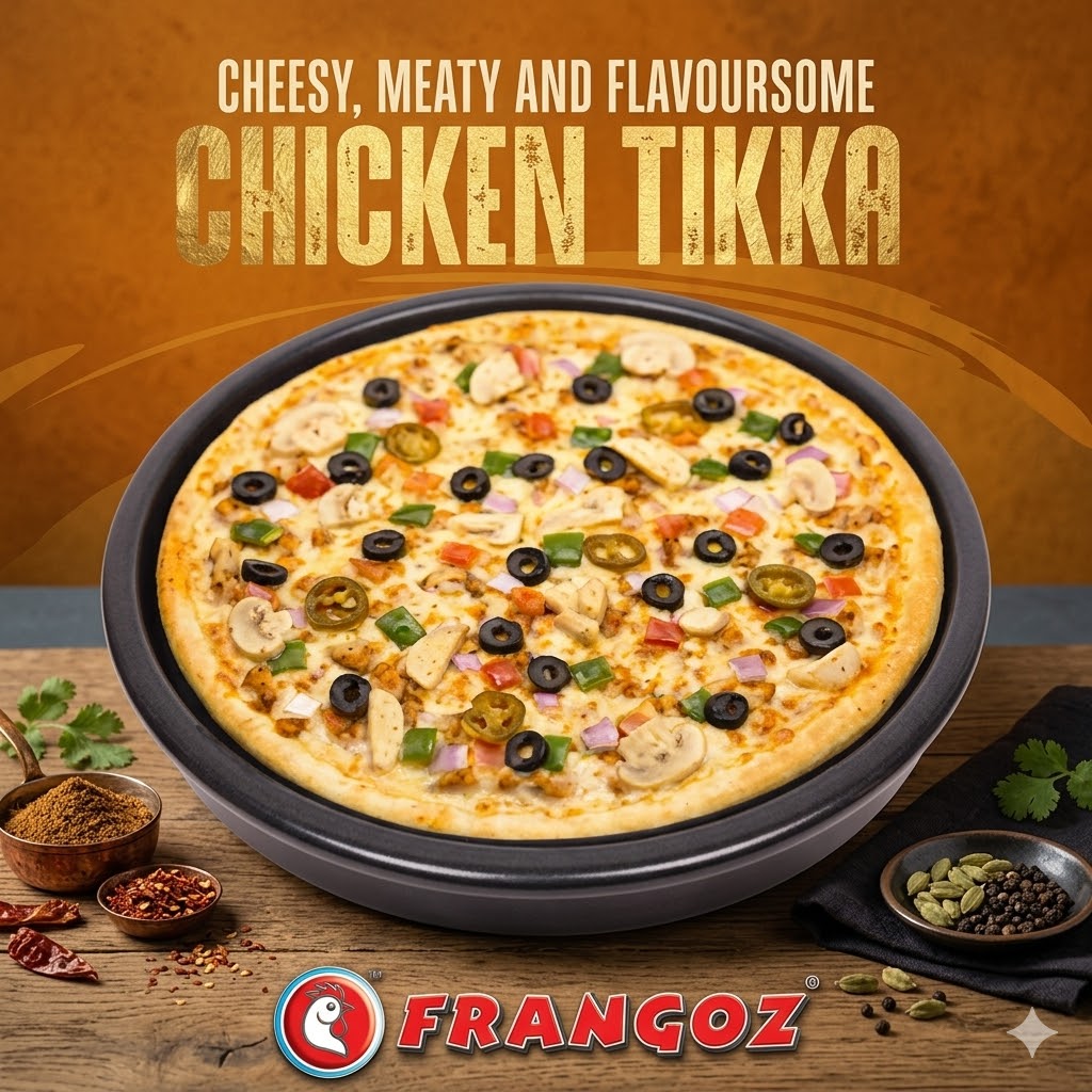 Chicken Tikka Pizza- (Medium)